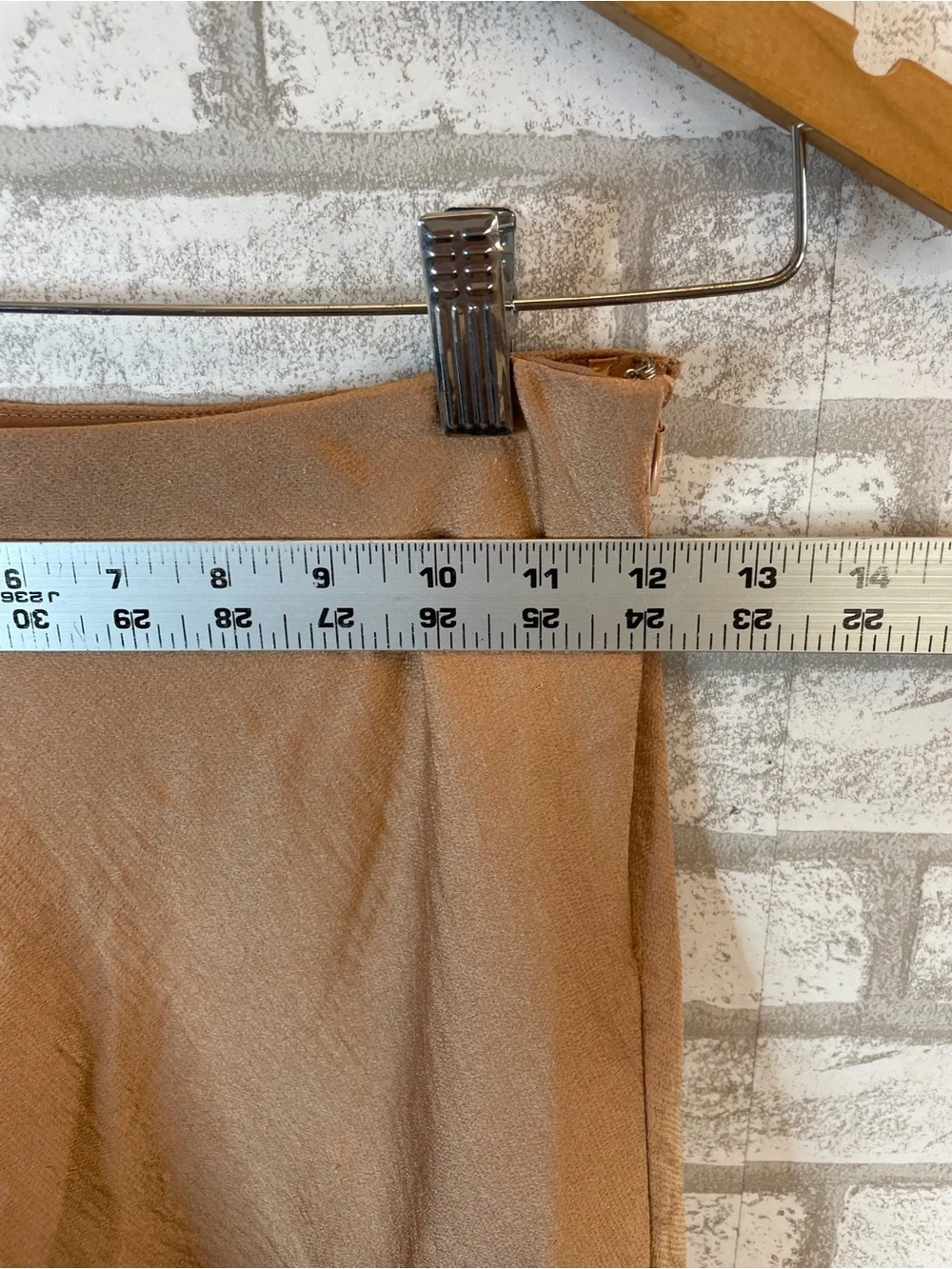 Cotton Candy LA Brown Mini Skirt with Front Slit Size XS
